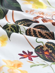 Yellow Floral 100% Cotton Cap Sleeve Pyjamas - Image 10 of 10