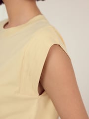 Yellow Floral 100% Cotton Cap Sleeve Pyjamas - Image 5 of 10