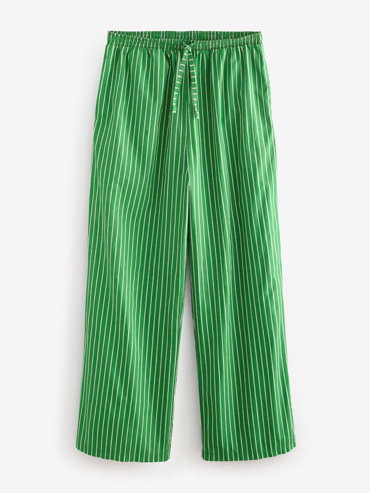 Pink/Green Stripe Rib Vest Pyjamas - Image 9 of 11