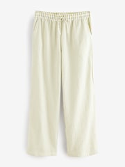 Sage Green 100% Cotton Textured Short Sleeve Pyjamas - Image 11 of 13