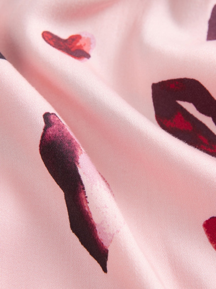 Pink Lips Button Through Pyjamas - Image 9 of 9