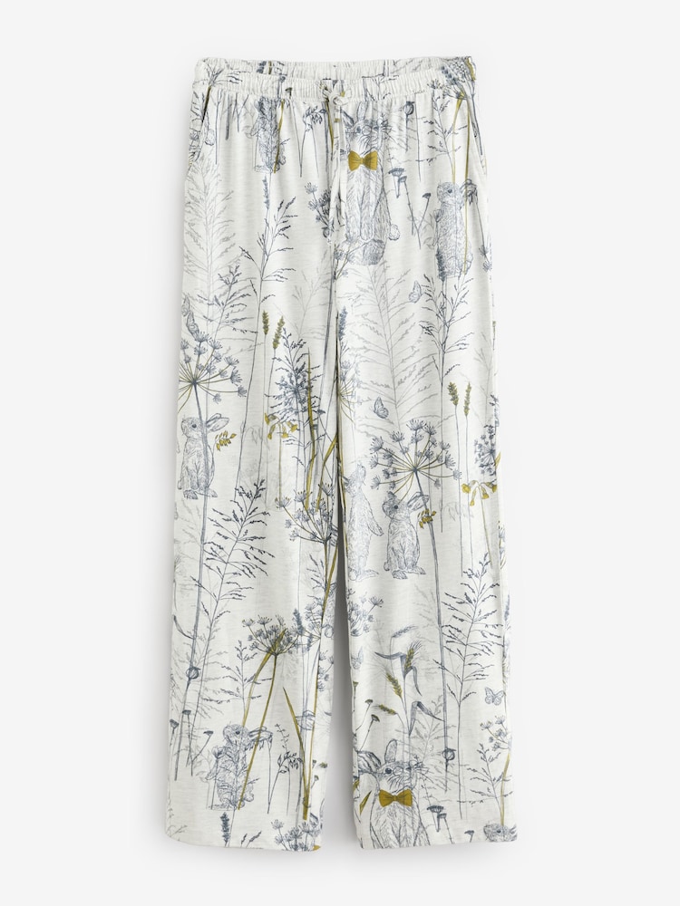 Grey Bunny Jersey Short Sleeve Pyjamas - Image 8 of 11