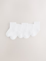 White Baby Socks 5 Pack (0mths-2yrs) - Image 1 of 3