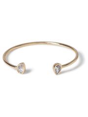 Aela Gold Tone Diamond Simulants CZ Stone Bangle - Image 4 of 4