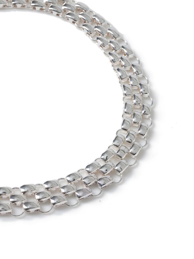 Aela Silver Tone Watch Strap Necklace - Image 4 of 4