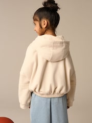 Neutral Crochet Elasticated Hoodie (3-16yrs) - Image 3 of 9