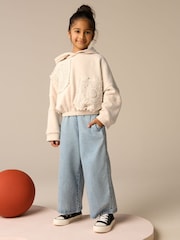 Neutral Crochet Elasticated Hoodie (3-16yrs) - Image 4 of 9
