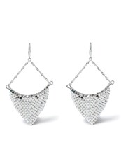 Aela Silver Tone Chainmail Drop Earrings - Image 2 of 3