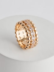 Inel triplu cu model diamant Aela Aur Tone Simulants - Image 1 of 3