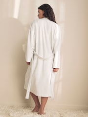 Gris - Jersey Textured Dressing Gown - Imagen 3 de 10