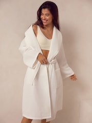 White Waffle Dressing Gown - Image 1 of 10