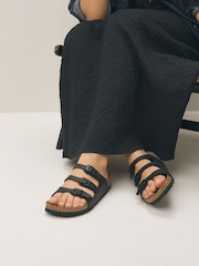 Birkenstock Black Florida Birko Flor Sandals - Image 2 of 4