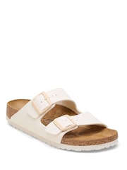Birkenstock Cream Arizona Birko Flor Sandals - Image 2 of 3