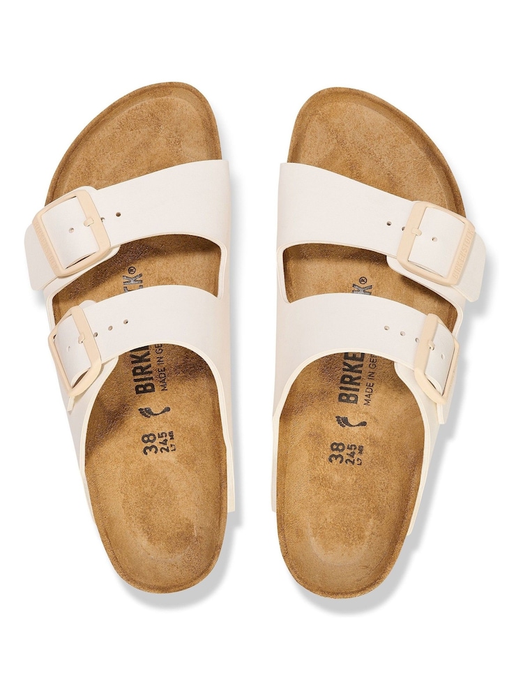 Birkenstock Cream Arizona Birko Flor Sandals - Image 3 of 3