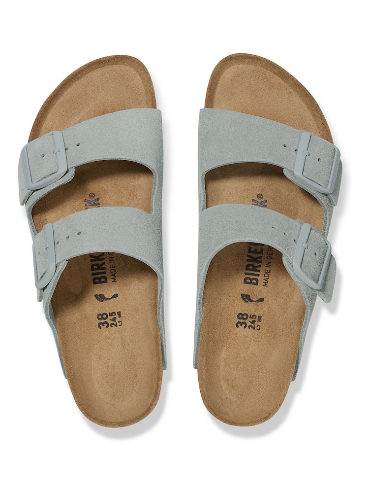 Birkenstock Pure Sage Arizona Suede Sandals - Image 3 of 3