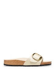 Birkenstock White Madrid Big Buckle Sandals - Image 3 of 5