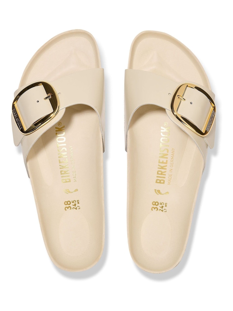 Birkenstock White Madrid Big Buckle Sandals - Image 5 of 5