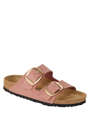 Birkenstock Rose Pink Arizona Big Buckle Nubuck Sandals - Image 1 of 3