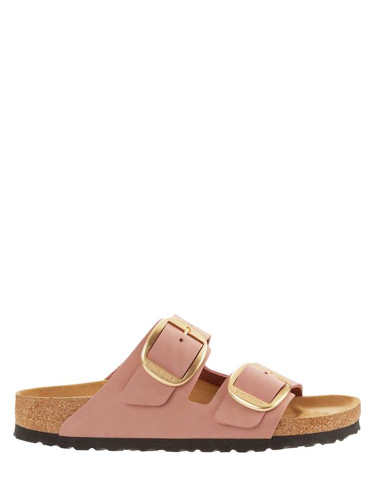 Birkenstock Rose Pink Arizona Big Buckle Nubuck Sandals - Image 2 of 3