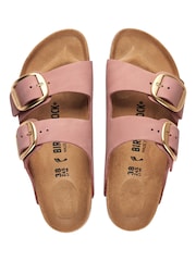 Birkenstock Rose Pink Arizona Big Buckle Nubuck Sandals - Image 3 of 3