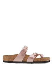 Birkenstock Rose Gold Regular Fit Mayari Birko Flor Sandals - Image 1 of 3