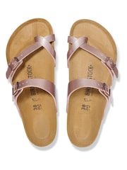 Birkenstock Rose Gold Regular Fit Mayari Birko Flor Sandals - Image 3 of 3