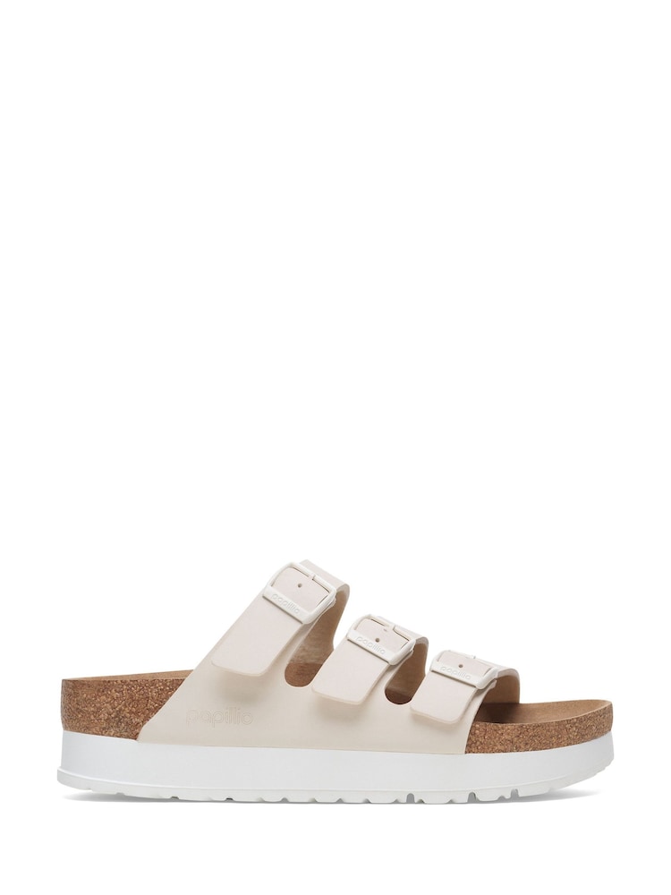 Birkenstock Eggshell Florida Papillio Birko Flor Sandals - Image 1 of 3