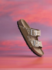 Marrón topo - Birkenstock Arizona Rivet Suede Sandals - Imagen 6 de 6