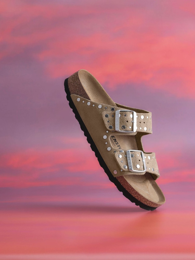 Marrón topo - Birkenstock Arizona Rivet Suede Sandals - Imagen 6 de 6