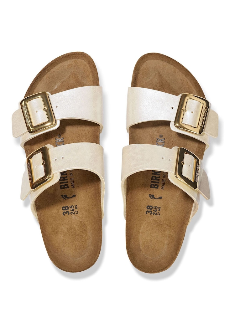 Перламутрово-белый - Birkenstock Sydney Birko Flor сандалии - Image 3 of 3