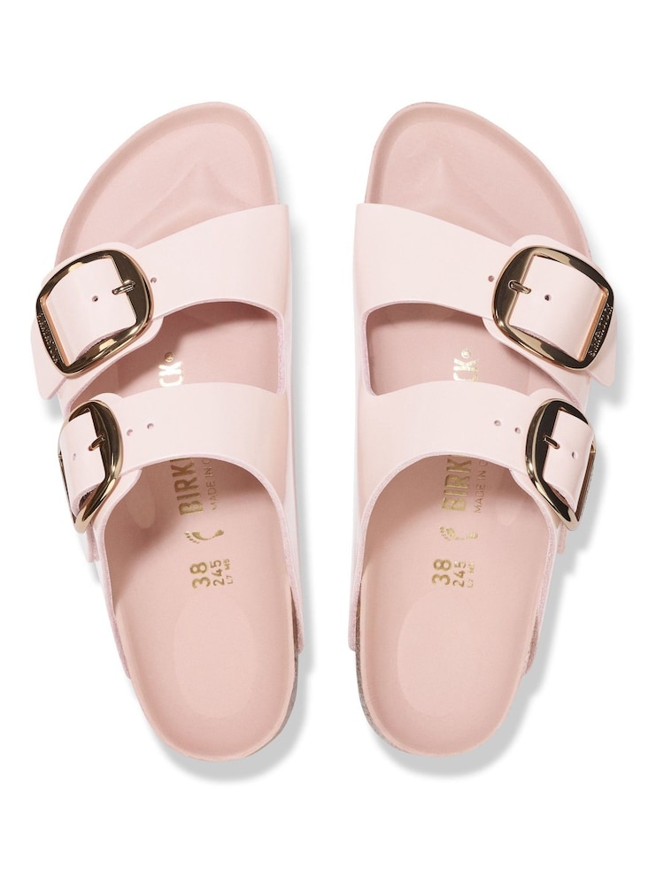 Birkenstock Rose Pink Arizona Big Buckle High Shine Sandals - Image 3 of 3