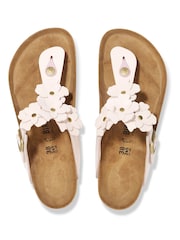 Birkenstock Pink Gizeh Flowers Smooth Leather Sandals - Image 1 of 3