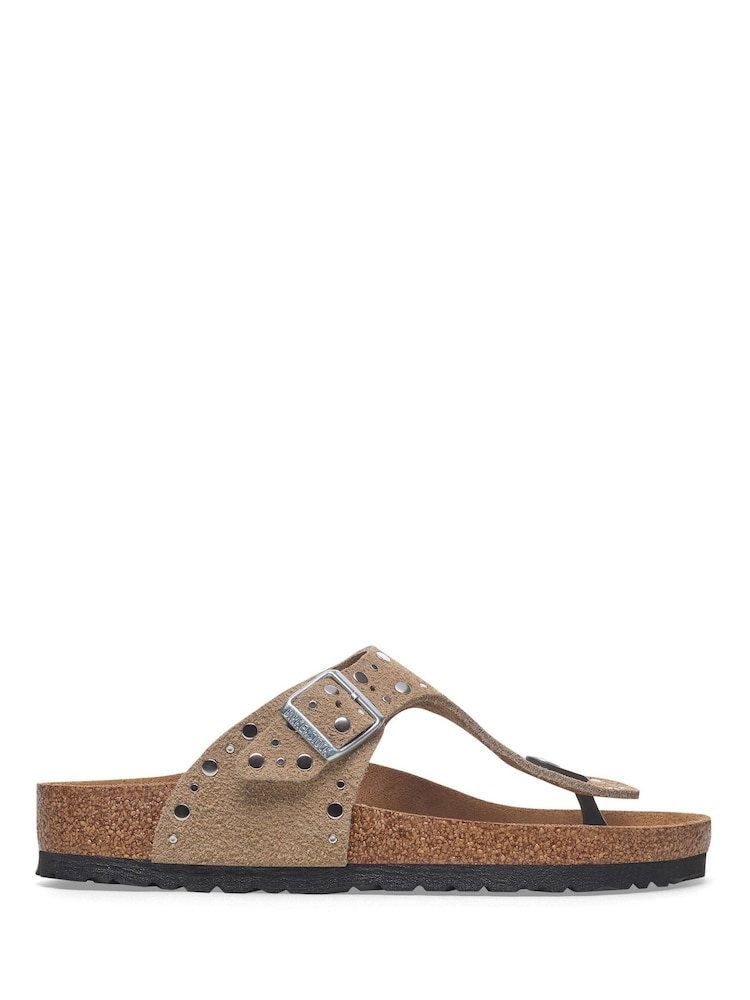 Birkenstock Gizeh Rivet Suede Leather Sandals - Imagen 1 de 6