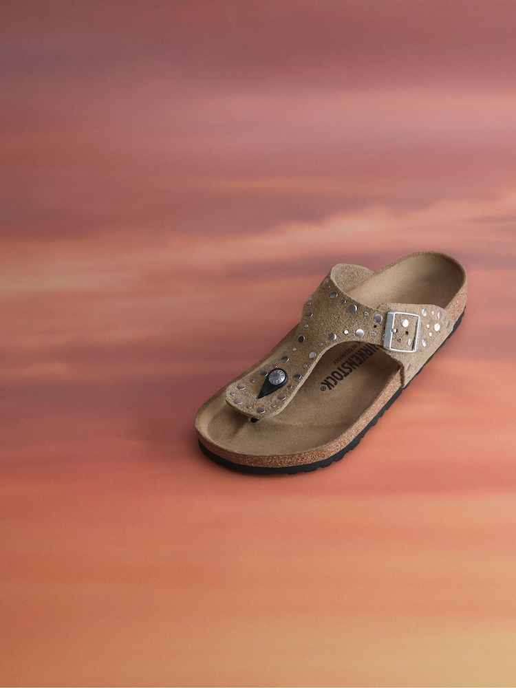 Birkenstock Gizeh Rivet Suede Leather Sandals - Image 5 of 6