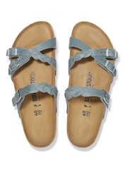 Birkenstock Blue Franca Braided Oiled Leather Sandals - Image 3 of 4