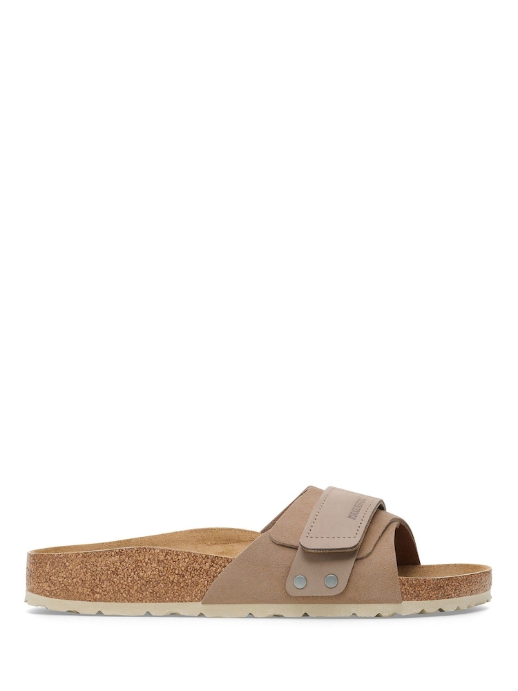 Birkenstock Taupe Brown Oita Suede Leather Sandals - Image 1 of 3