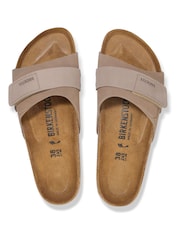 Birkenstock Taupe Brown Oita Suede Leather Sandals - Image 3 of 3