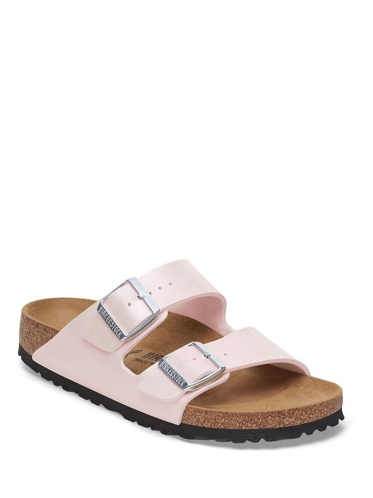 Birkenstock Rose Pink Arizona Birko Flor Sandals - Image 2 of 3