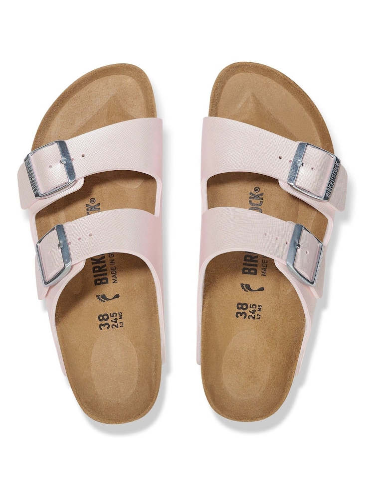 Birkenstock Rose Pink Arizona Birko Flor Sandals - Image 3 of 3