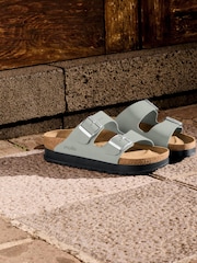 Birkenstock Sage Green Arizona Papillio Nubuck Sandals - Image 2 of 6