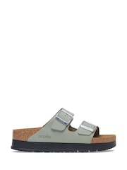 Birkenstock Sage Green Arizona Papillio Nubuck Sandals - Image 4 of 6