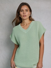 Hay Life Green Knitted Tank - Image 1 of 5