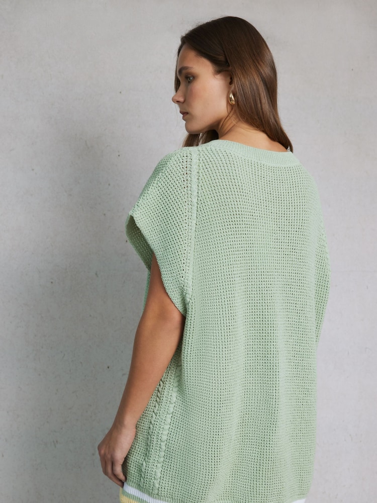 Hay Life Green Knitted Tank - Image 2 of 5