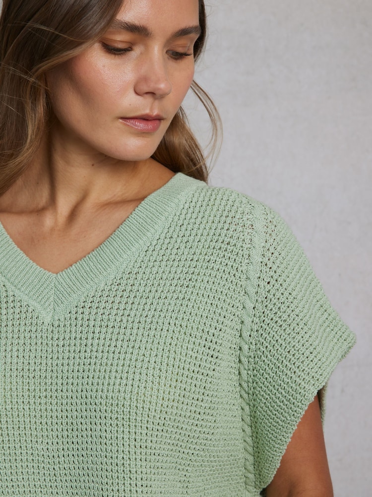 Hay Life Green Knitted Tank - Image 4 of 5