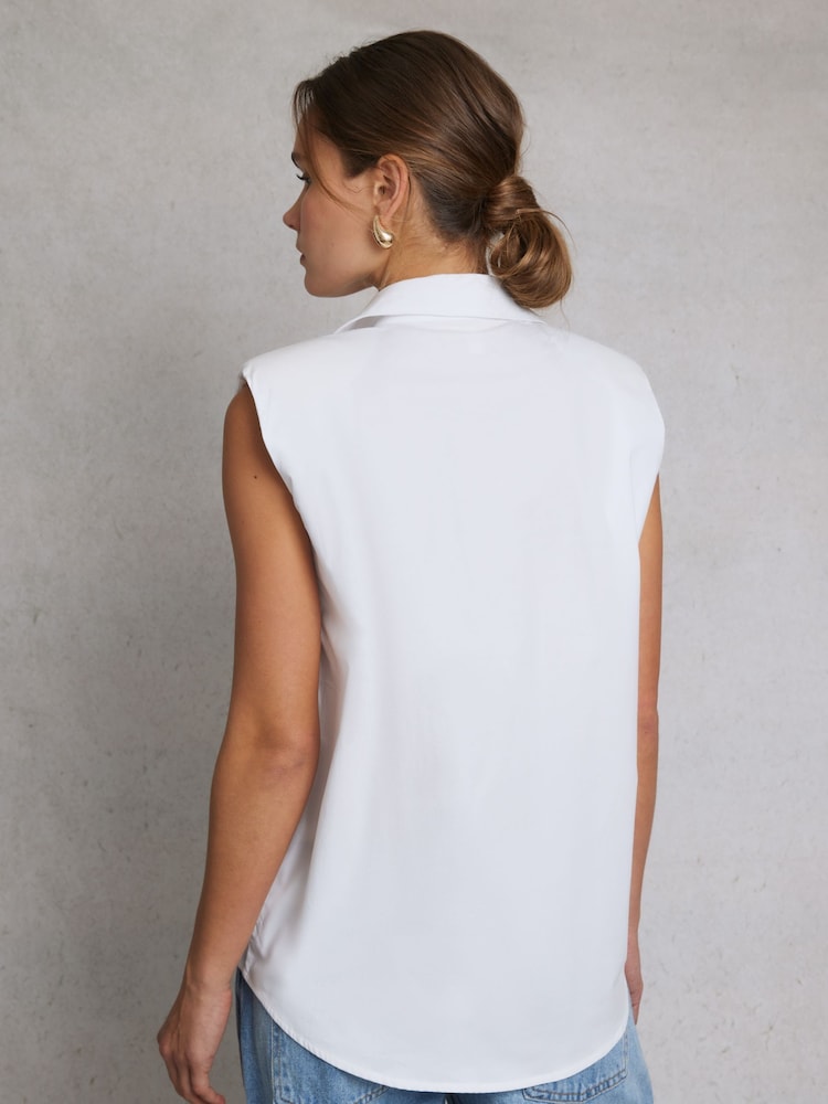Hay Life White Sleeveless Shirt - Image 2 of 5