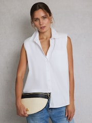 Hay Life White Sleeveless Shirt - Image 4 of 5