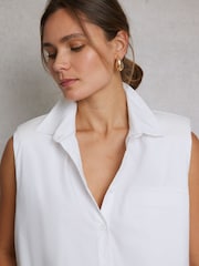 Hay Life White Sleeveless Shirt - Image 5 of 5