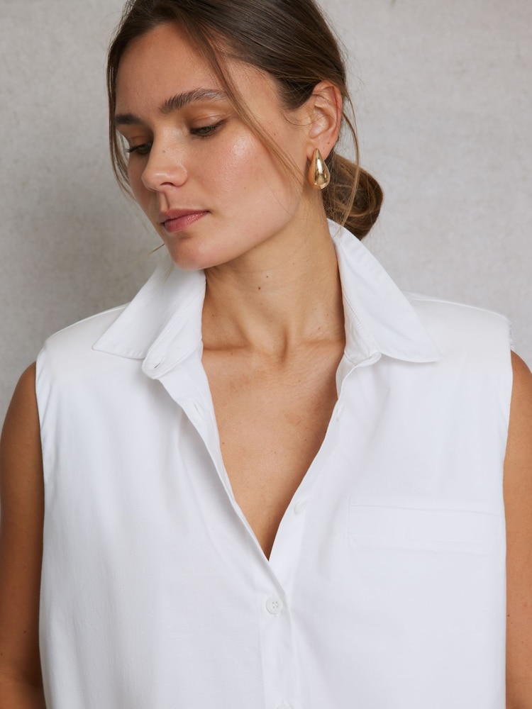 Hay Life White Sleeveless Shirt - Image 5 of 5