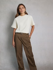 Hay Life White Waffle Boxy T-Shirt - Image 3 of 7