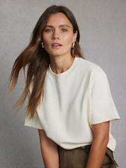 Hay Life White Waffle Boxy T-Shirt - Image 4 of 7